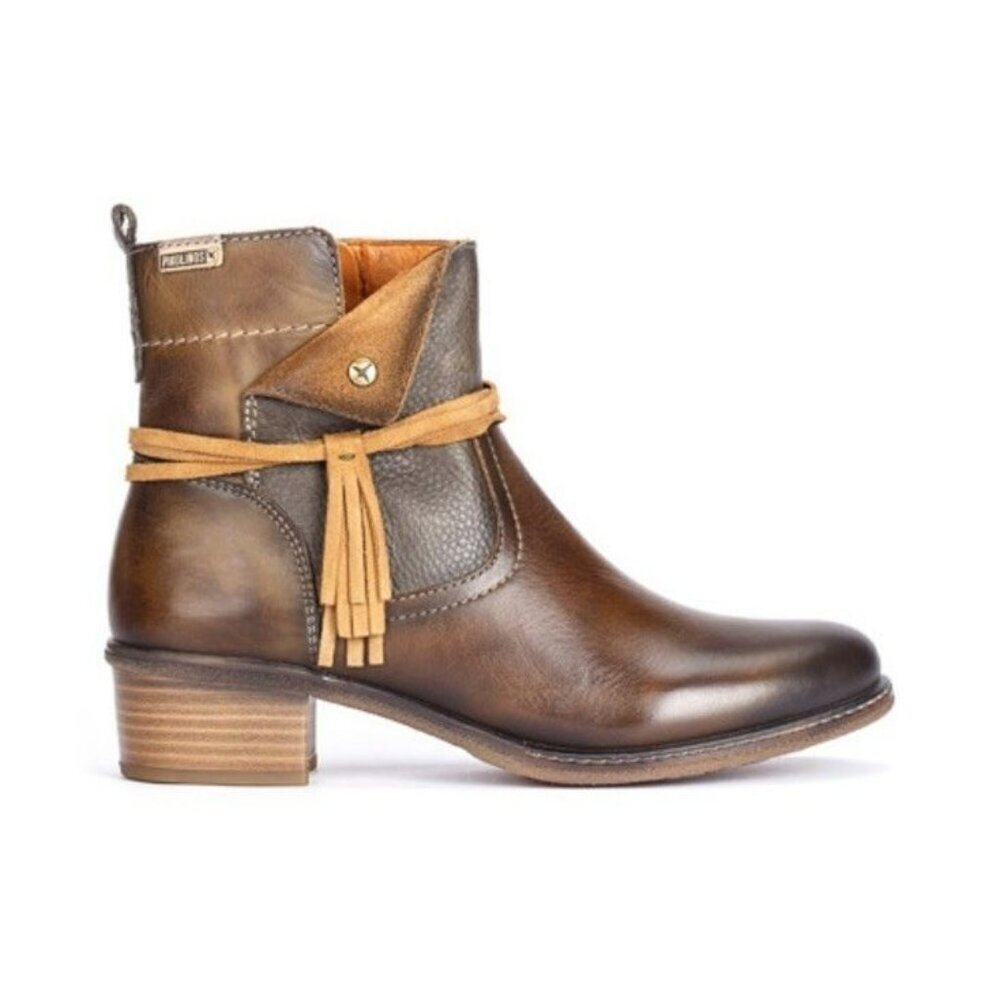 Pikolinos Zaragoza Ankle Booties Brown Boho Size 36